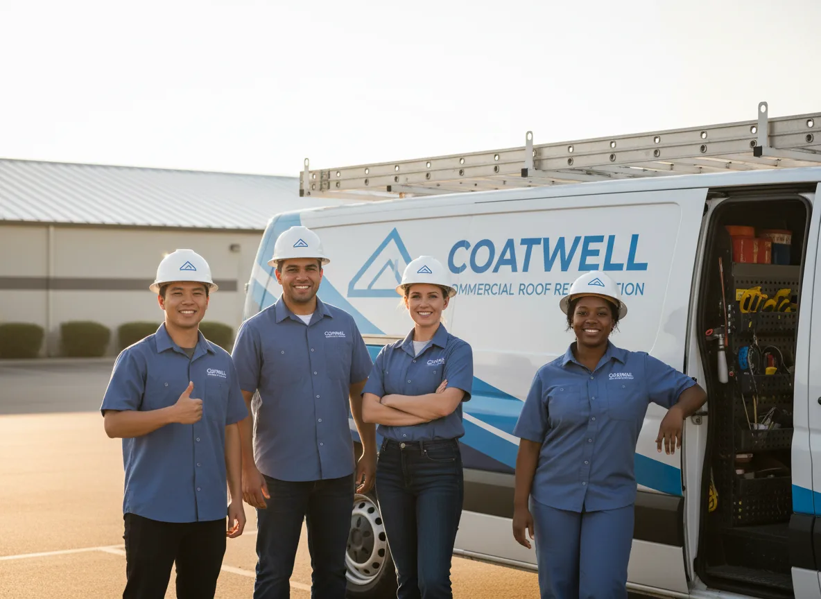 Commercial roof coating company in Rosamond, IL